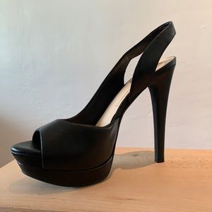 {Jessica Simpson} Peep Toe Heels